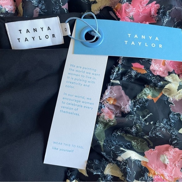 New! Tanya Taylor Mara Tie-Waist Floral Fil Coupe Mini Dress nwt 30445 - Picture 8 of 11